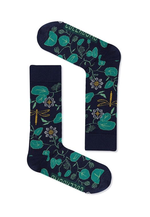 GreenBomb Socken&#x20;Nature&#x20;Waterlilly&#x20;blue