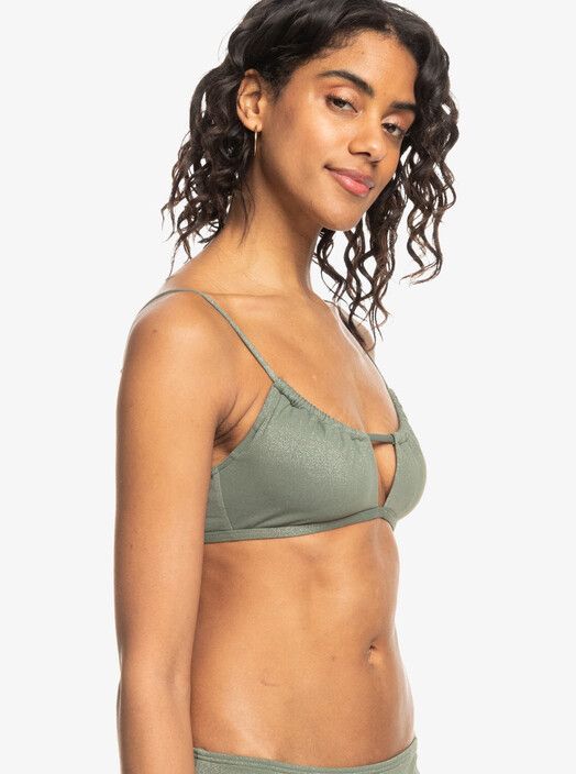 Roxy Bikini&#x20;Top&#x20;Shiny&#x20;Wave&#x20;Bralette&#x20;agave&#x20;green