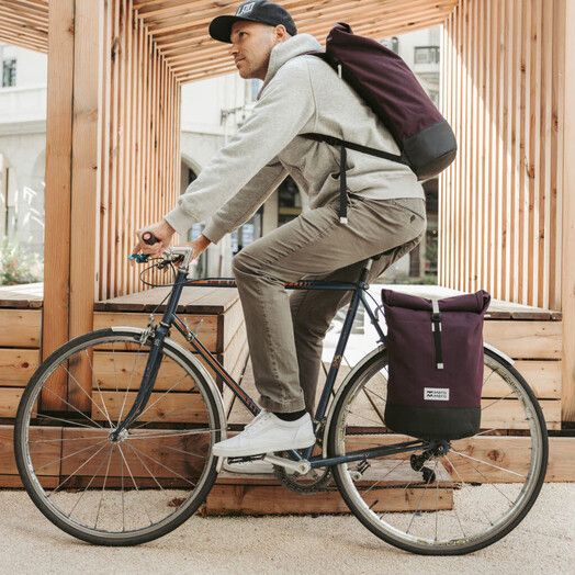 MeroMero Rucksack&#x20;Annecy&#x20;aubergine&#x2F;cream