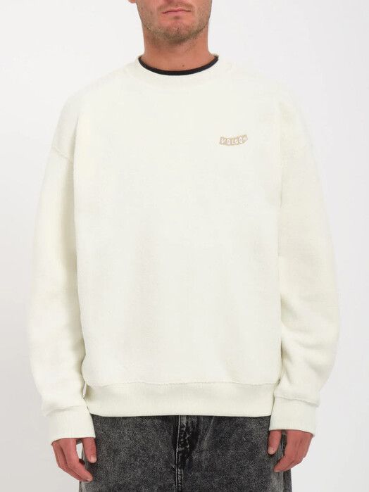 Volcom Sweater&#x20;Too&#x20;Kool&#x20;Crew&#x20;dirty&#x20;white