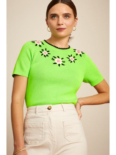 King Louie T-Shirt Agnes Top Patel neon green