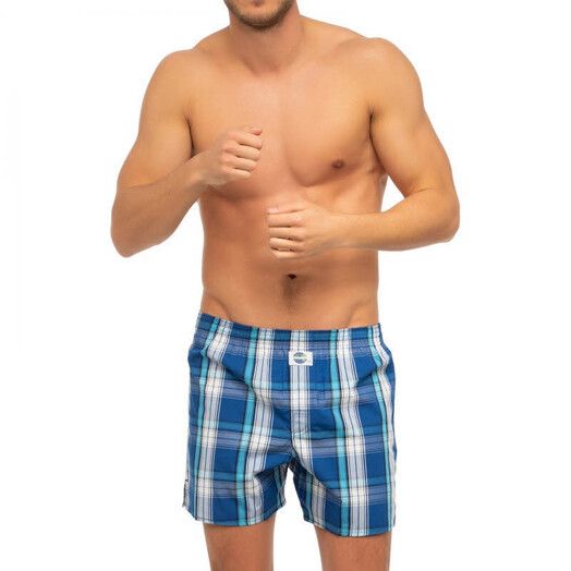 Deal Boxershort&#x20;Check&#x20;blau&#x20;kariert