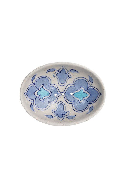 Tranquillo Seifenschale&#x20;POR&#x20;558&#x20;Blue&#x20;Pottery&#x20;white&#x2F;blue