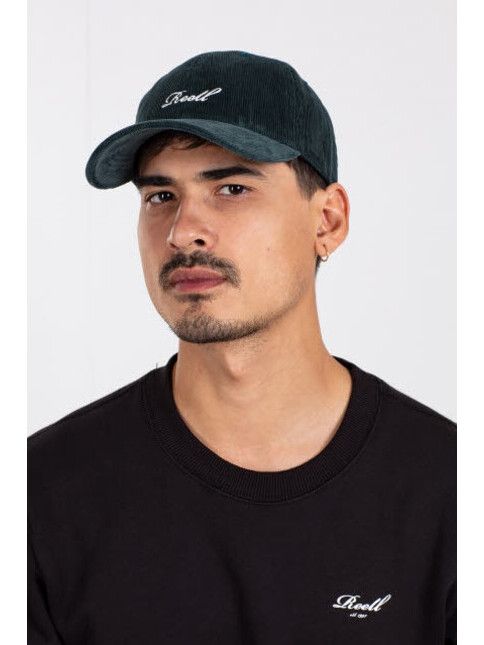 Reell Cap Single Script Cap dark green ribcor