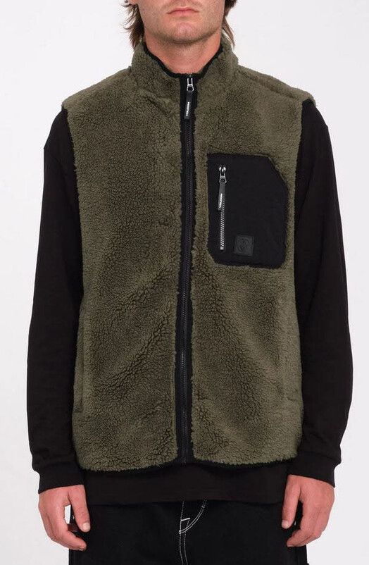 Volcom Weste&#x20;Muzzer&#x20;Fuzzar&#x20;Vest&#x20;wintermoss