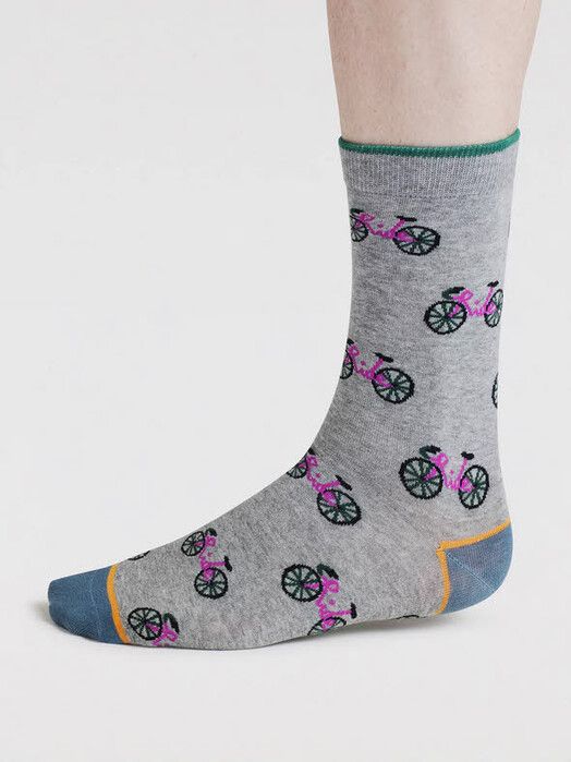 Thought Socken&#x20;Berne&#x20;Bike&#x20;Bamoo&#x20;Socks&#x20;mid&#x20;grey&#x20;marle