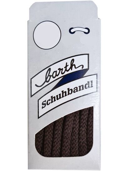 Barth Schuhbandl Schnürsenkel Sport rund  dunkelbraun