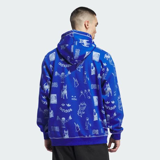 Adidas Kapuzenpullover&#x20;Dill&#x20;Hoodie&#x20;royalblue&#x20;white