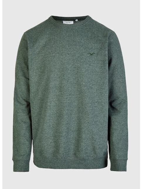 Cleptomanicx Sweater Ligull heather scarab green