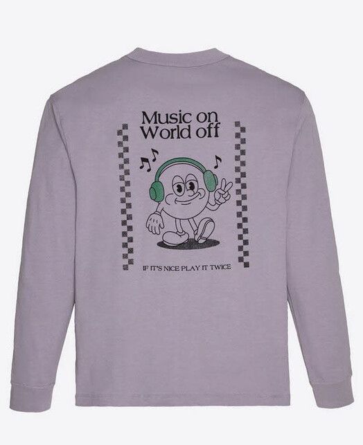 Recolution Longsleeve&#x20;Papaya&#x20;Music&#x20;grey&#x20;lilac