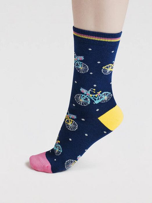 Thought Socken&#x20;Rosette&#x20;Bike&#x20;Bamboo&#x20;Socks&#x20;indigo&#x20;blue