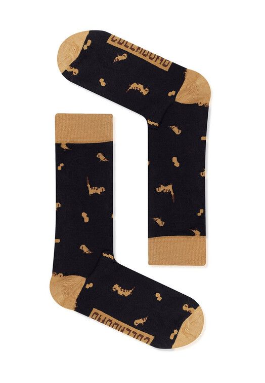 GreenBomb Socken&#x20;Animal&#x20;Meerkat&#x20;black