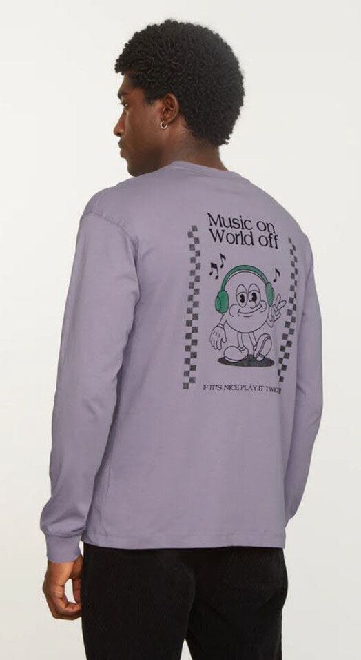 Recolution Longsleeve&#x20;Papaya&#x20;Music&#x20;grey&#x20;lilac