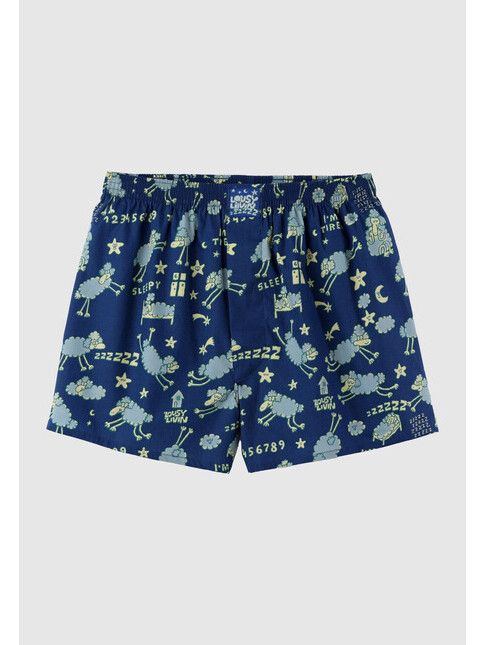 Cleptomanicx Boxershort Sheep true blue