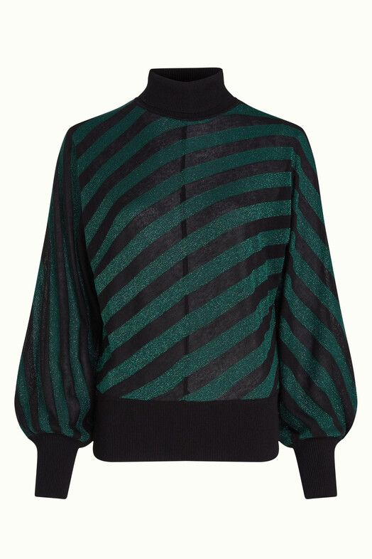 King Louie Pullover&#x20;Tina&#x20;Top&#x20;Spiro&#x20;Stripe&#x20;pine&#x20;green