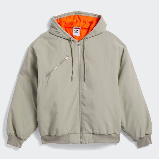 Adidas Jacke&#x20;Shmoo&#x20;Canvas&#x20;Jacket&#x20;silver&#x20;orange