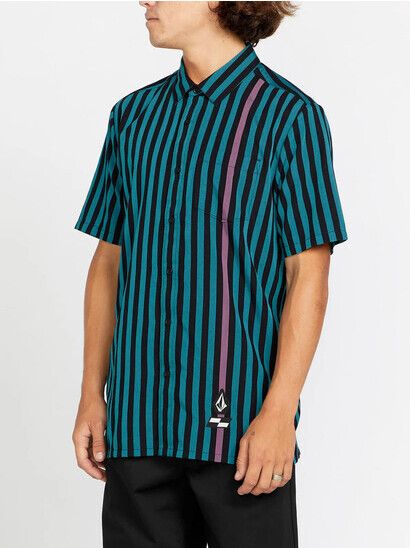 Volcom Hemd Schroff X Volcom Stripe dusty aqua