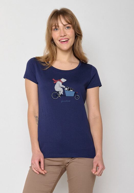 GreenBomb T-Shirt&#x20;Bike&#x20;Cargo&#x20;Bear&#x20;dark&#x20;navy