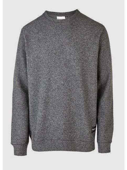 Cleptomanicx Sweater Noitch heather lava smoke