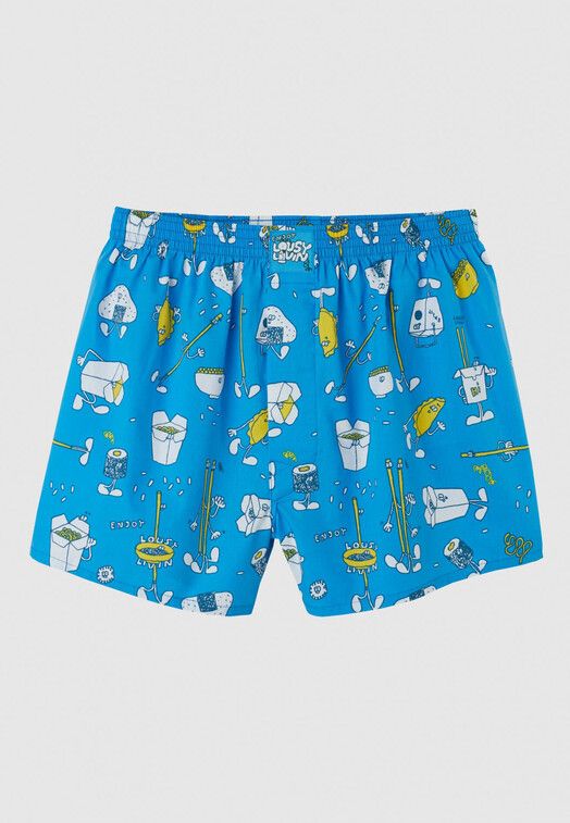 Cleptomanicx Boxershort&#x20;Lunchbox&#x20;blue