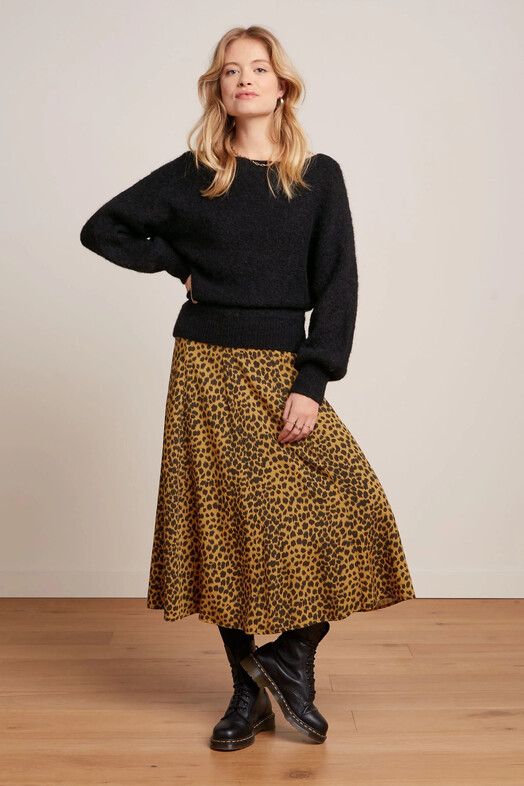 King Louie Rock&#x20;Laia&#x20;Skirt&#x20;Tigre&#x20;golden&#x20;brown