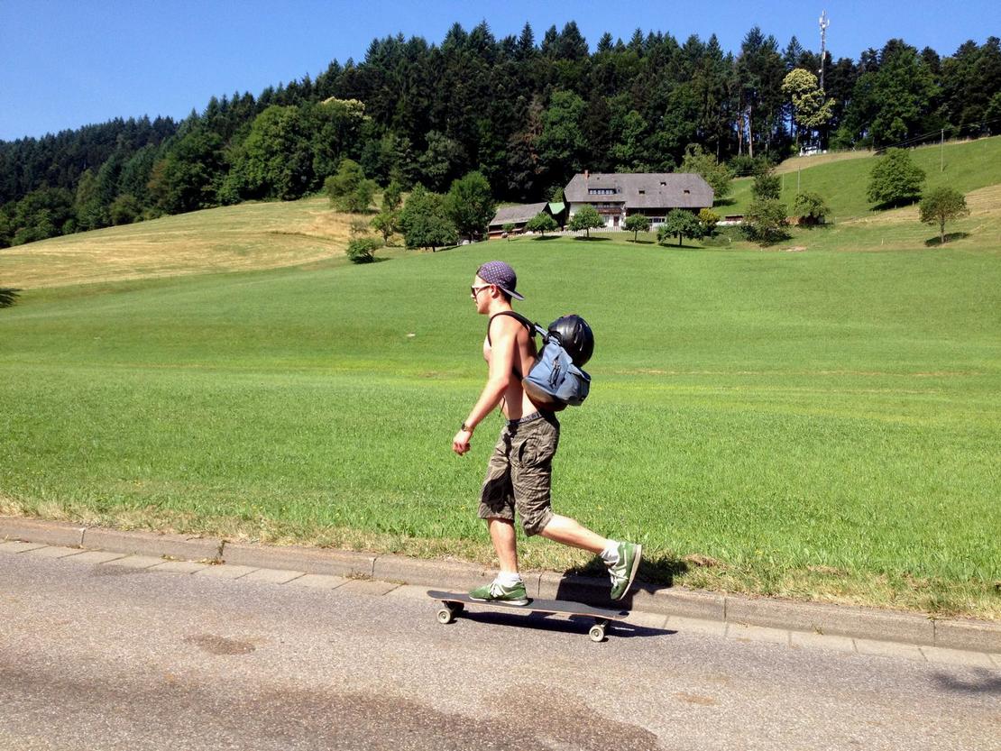 Simon auf dem besten Weg zum Sonnenbrand..